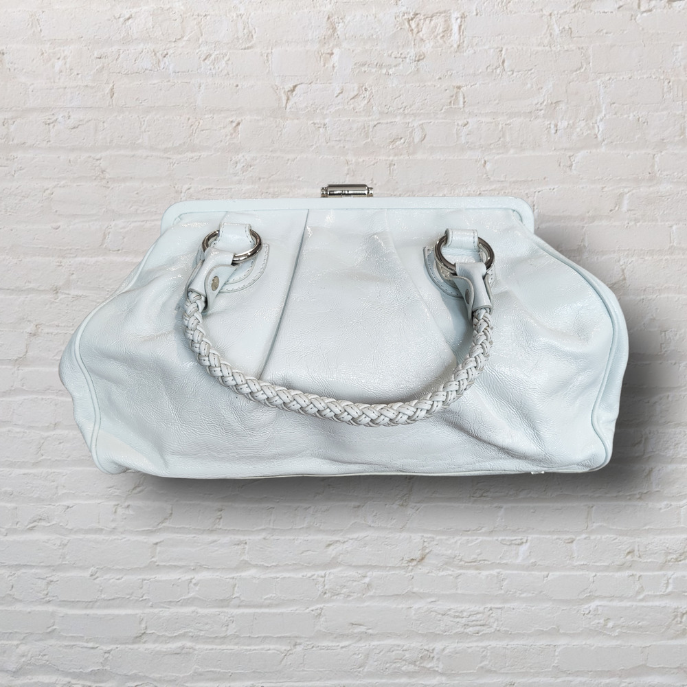 Elliott Lucca White Leather Handbag